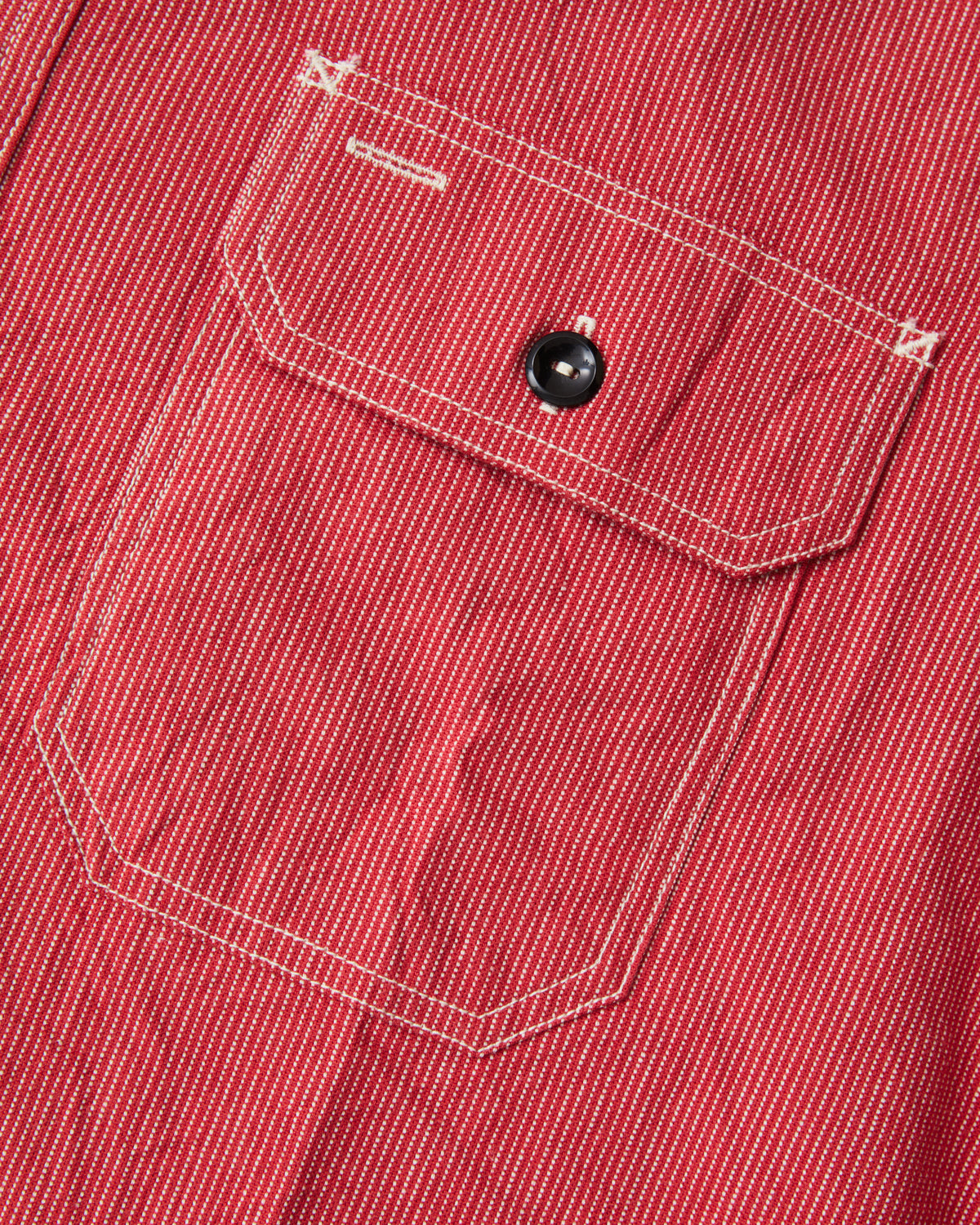 Sugar Cane & Co. SC25511 165 Red Striped Work Shirt