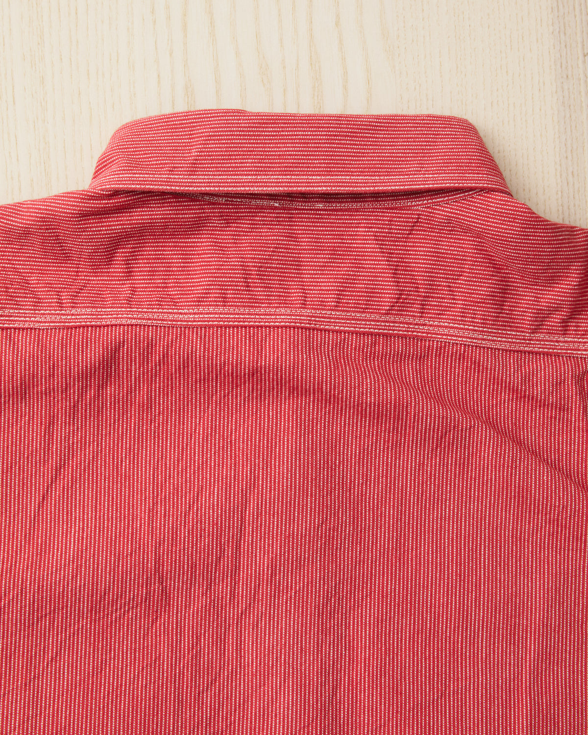 Sugar Cane & Co. SC25511 165 Red Striped Work Shirt