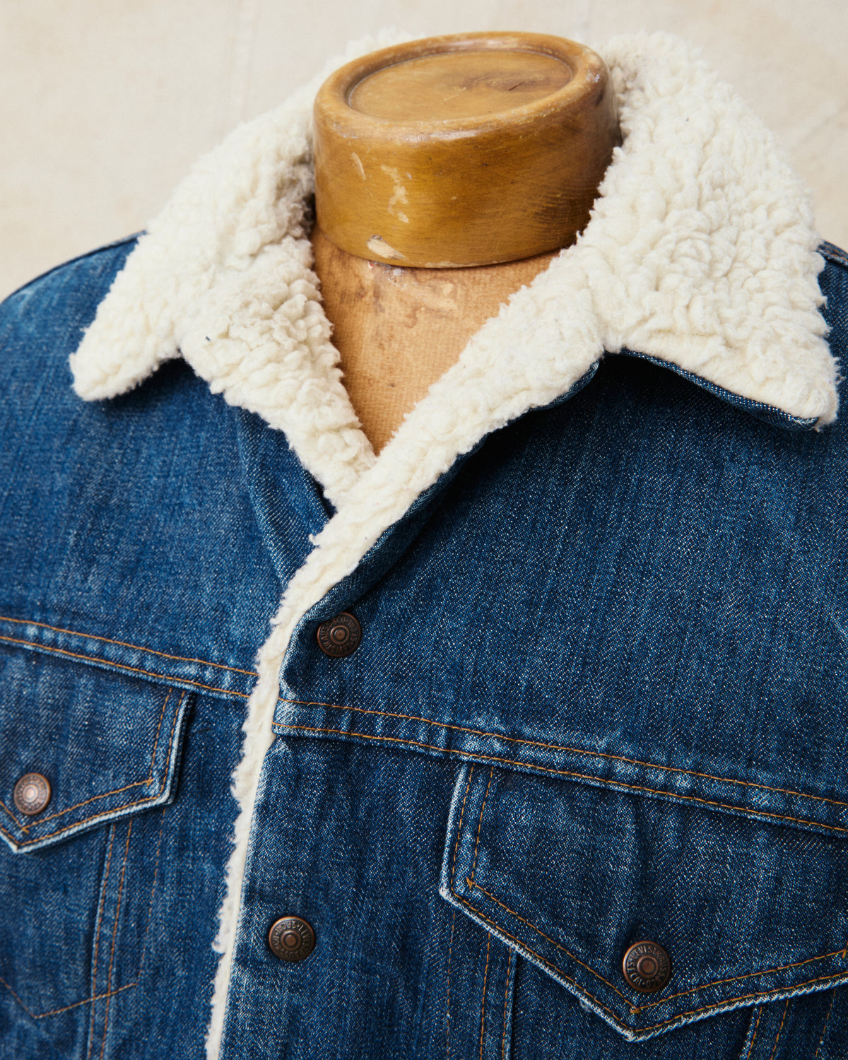 Vintage Levi's Denim Sherpa Trucker Jacket Indigo Medium