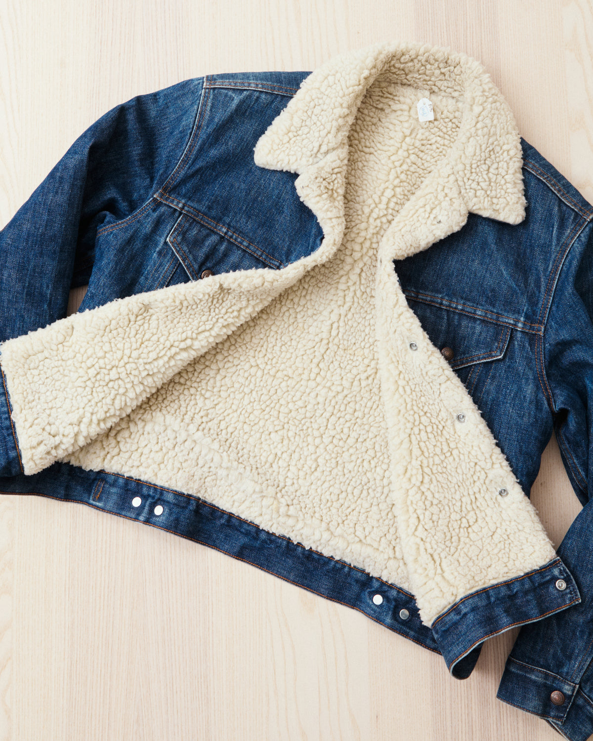 Vintage Levi's Denim Sherpa Trucker Jacket Indigo Medium