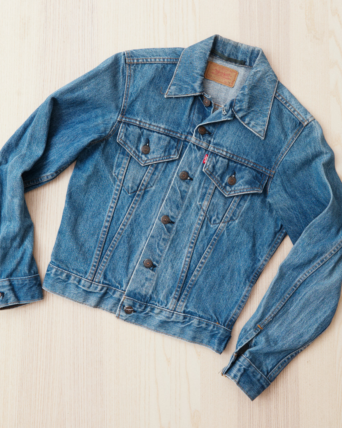 Vintage Levi's 705055 0217 Made in USA Denim Jacket Size 36 No. 3