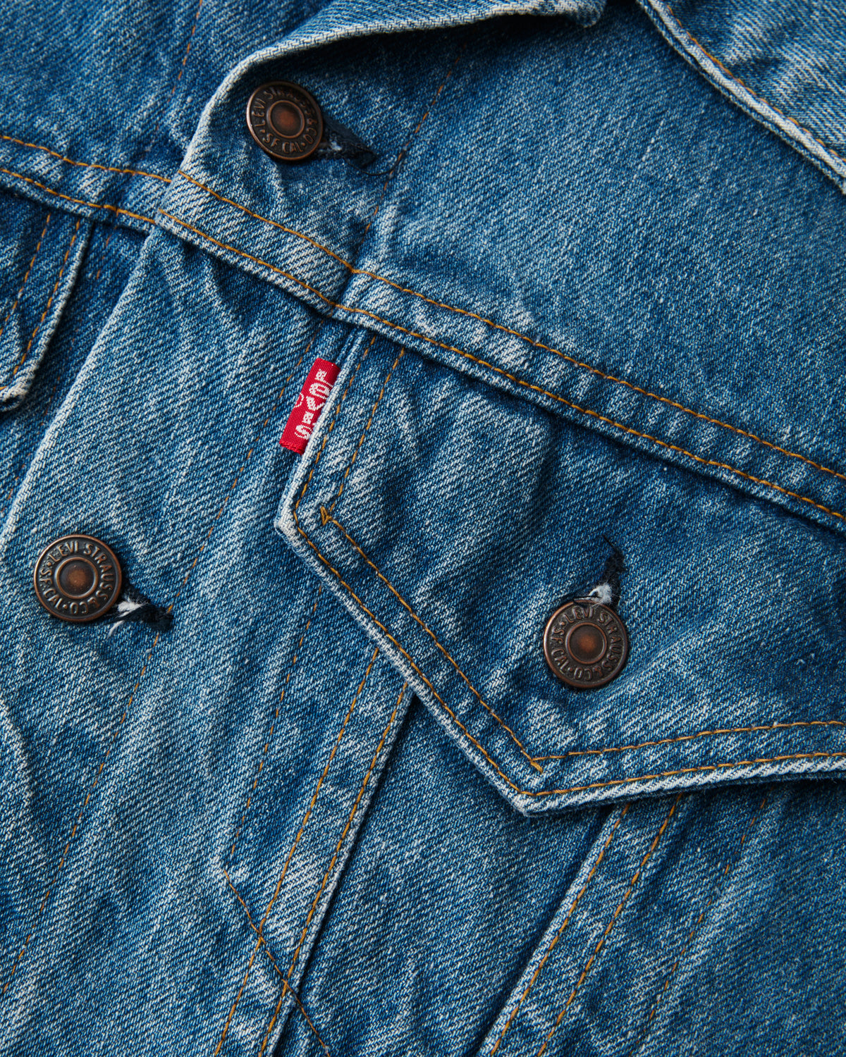 Vintage Levi's 705055 0217 Made in USA Denim Jacket Size 36 No. 3