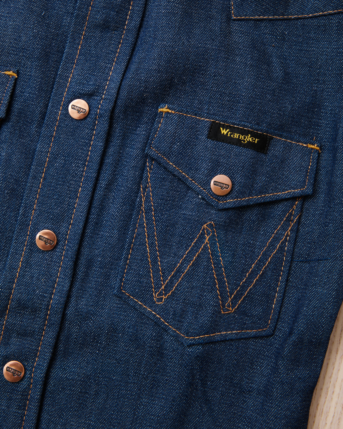 Vintage Dead Stock 70's Wrangler Children's Denim Shirt