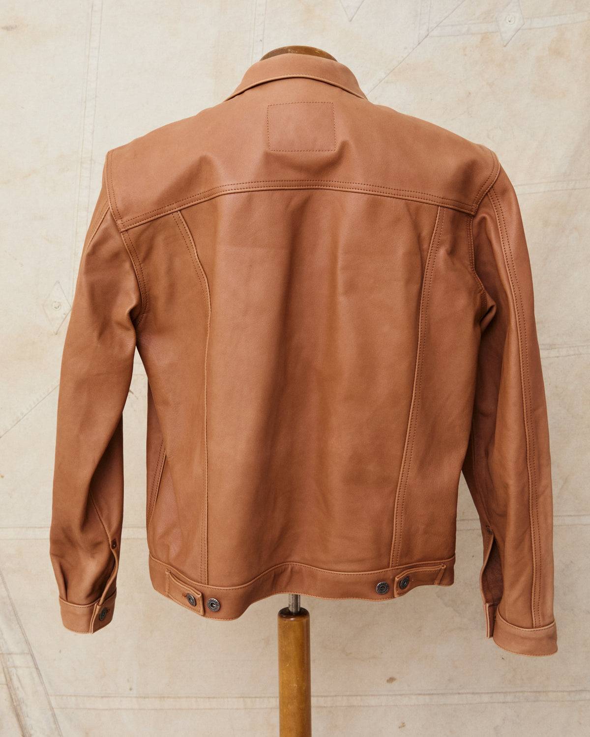 Second Hand Indigofera Grant Jacket Cognac Leather Size L