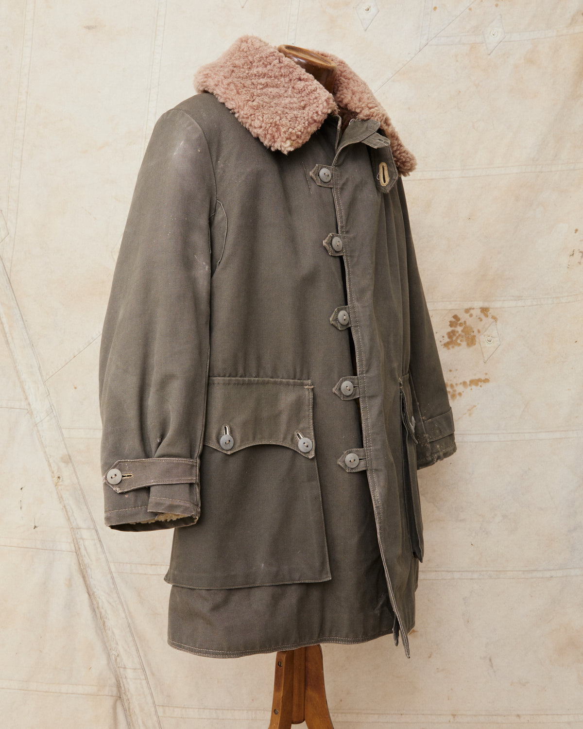 Vintage Swedish Army Survival Coat "Livpäls" M/1944 Size 2