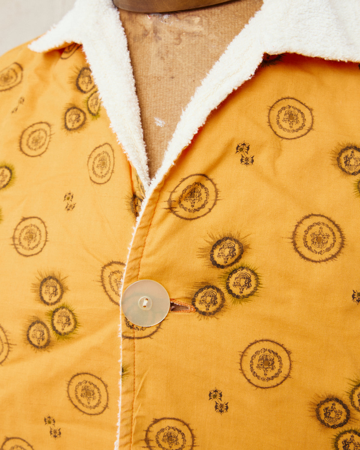 Vintage 50's Laguna Cabana Shirt Terry Cloth Lining