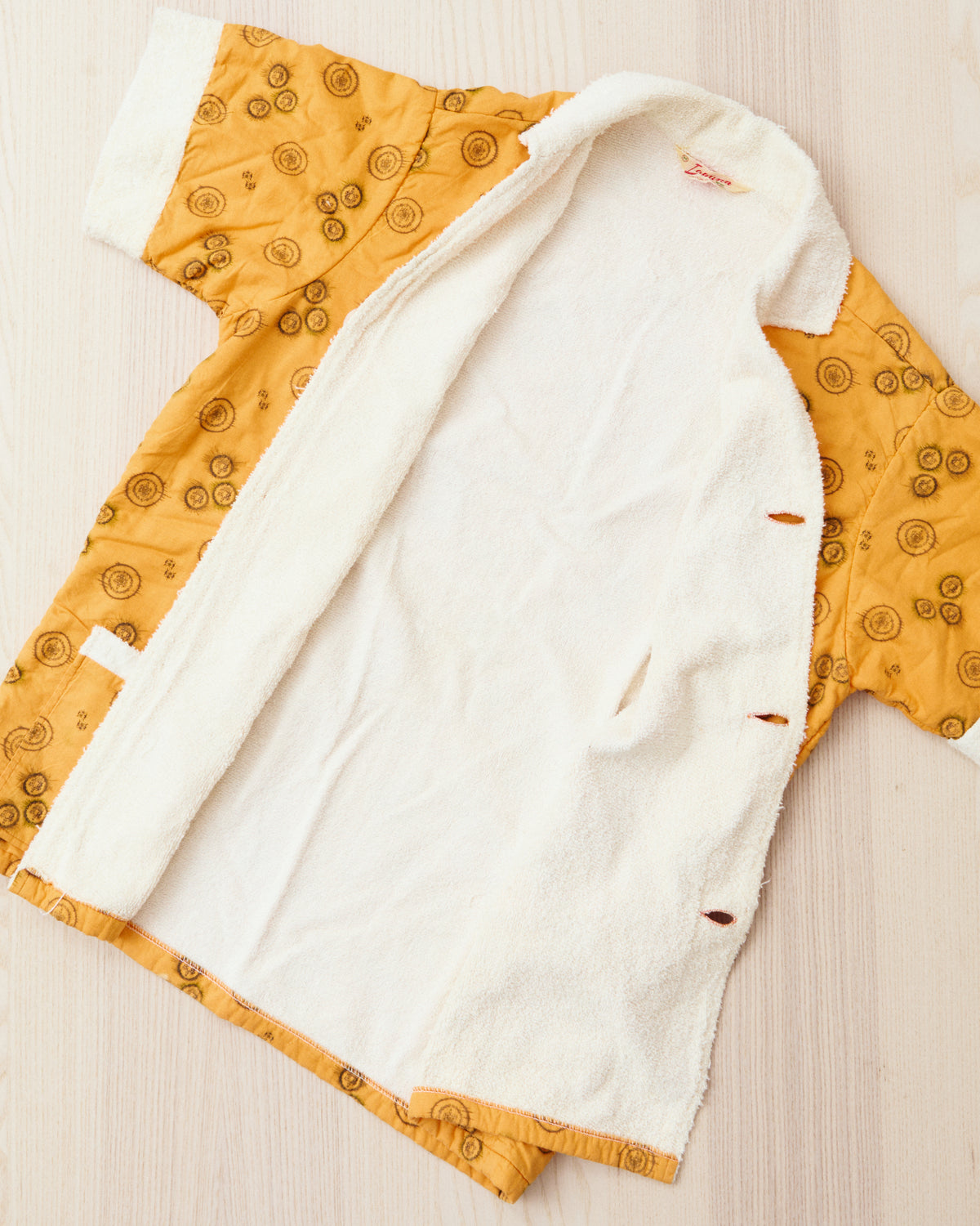 Vintage 50's Laguna Cabana Shirt Terry Cloth Lining
