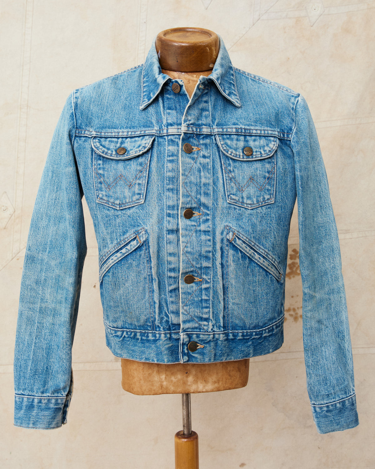 No. 2 Vintage 1980's Wrangler Broken Twill Denim Jacket Size 34