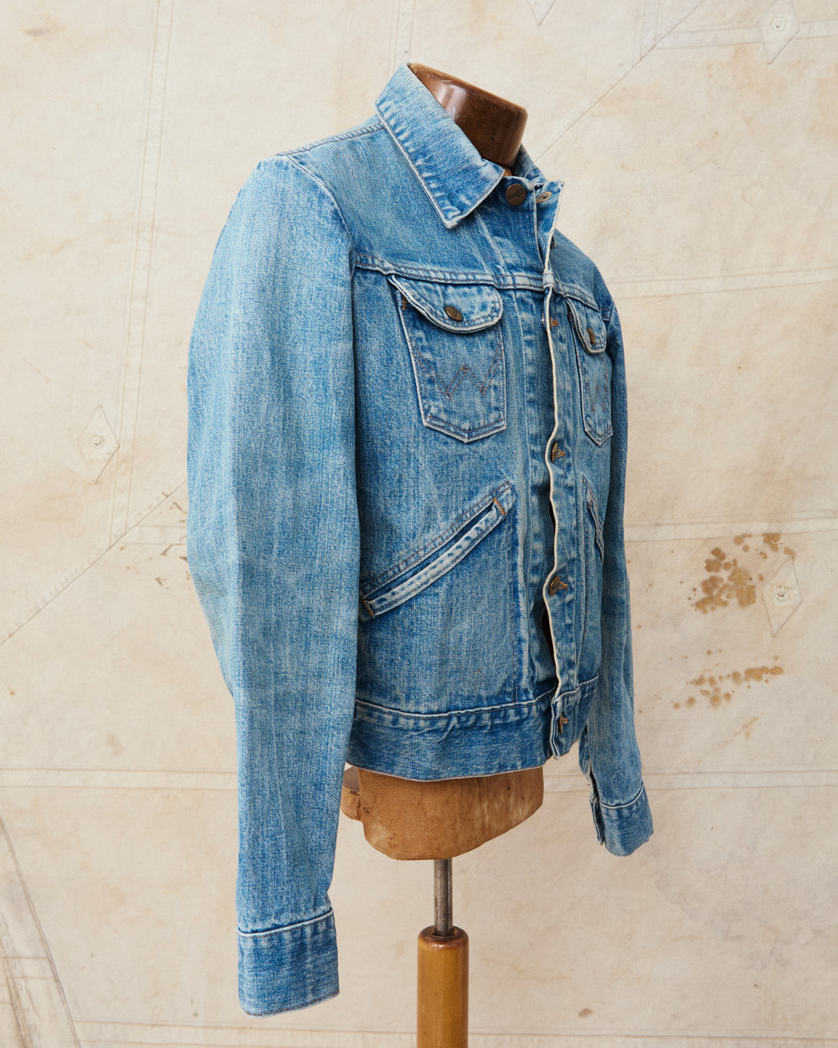 No. 2 Vintage 1980's Wrangler Broken Twill Denim Jacket Size 34