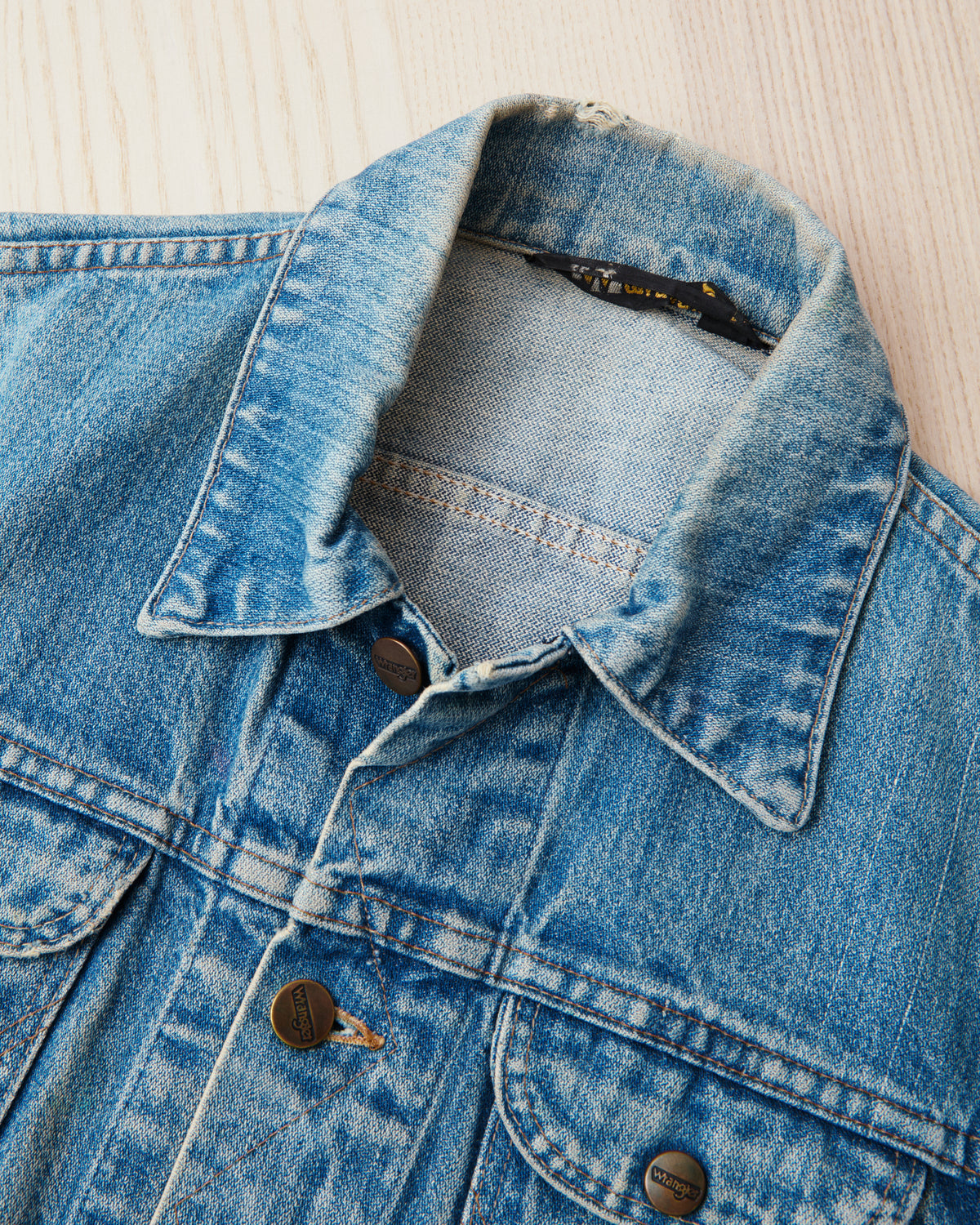 No. 2 Vintage 1980's Wrangler Broken Twill Denim Jacket Size 34
