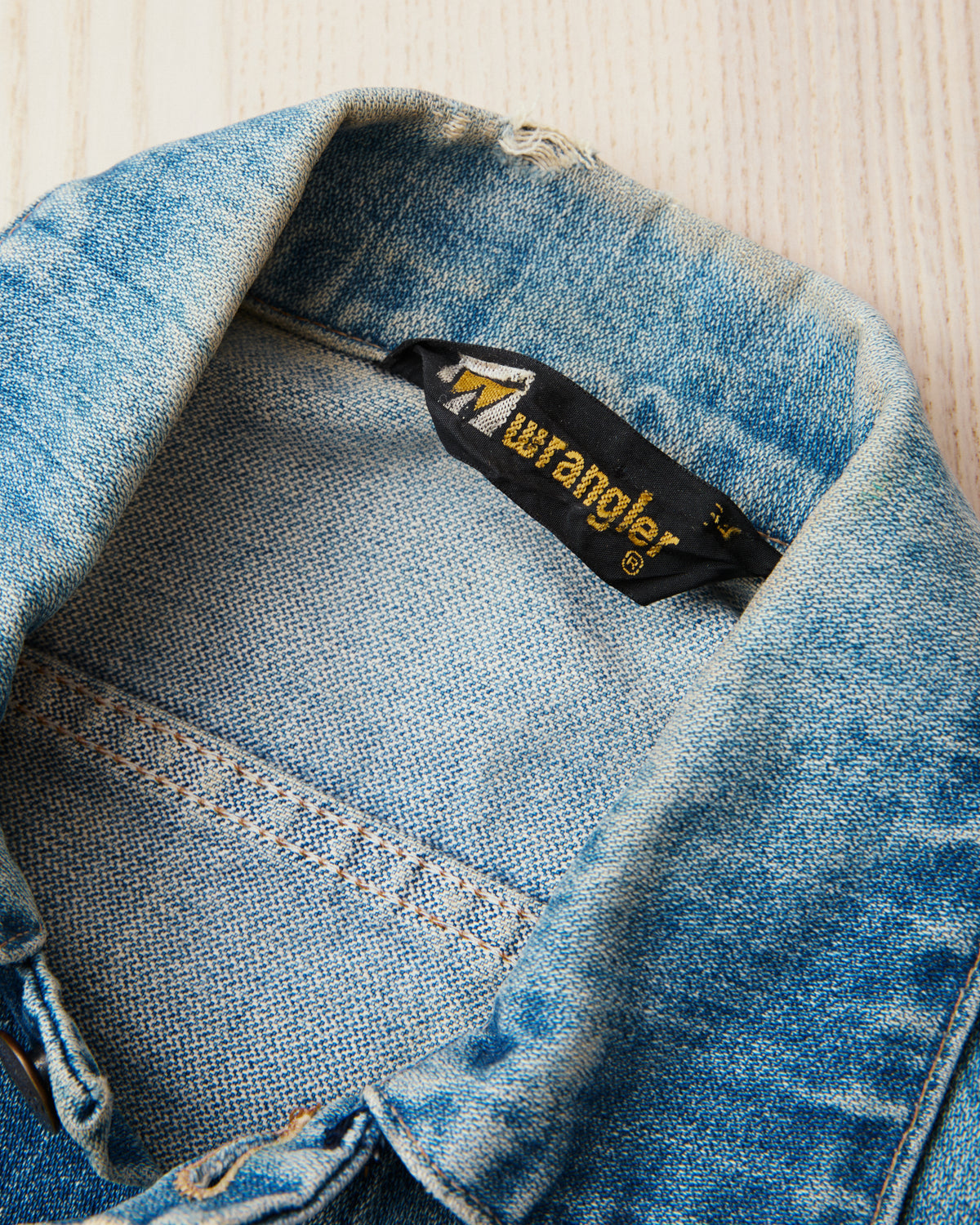 No. 2 Vintage 1980's Wrangler Broken Twill Denim Jacket Size 34