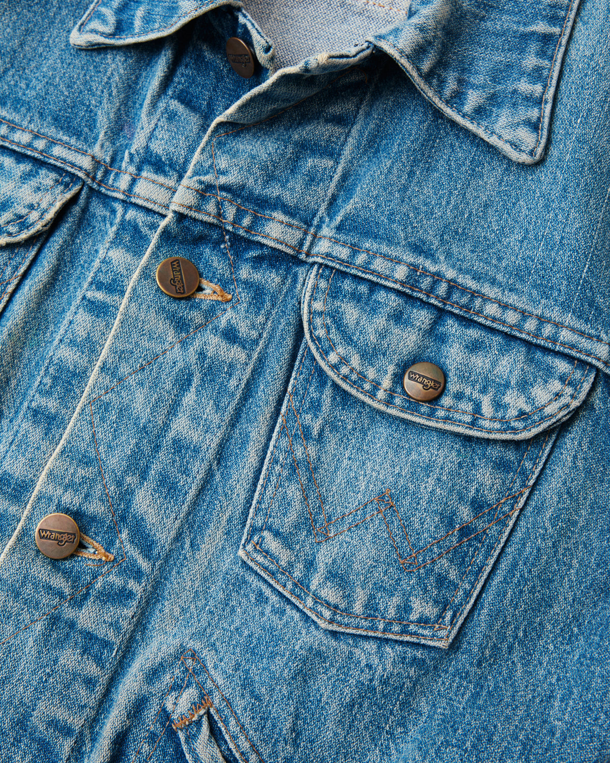 No. 2 Vintage 1980's Wrangler Broken Twill Denim Jacket Size 34