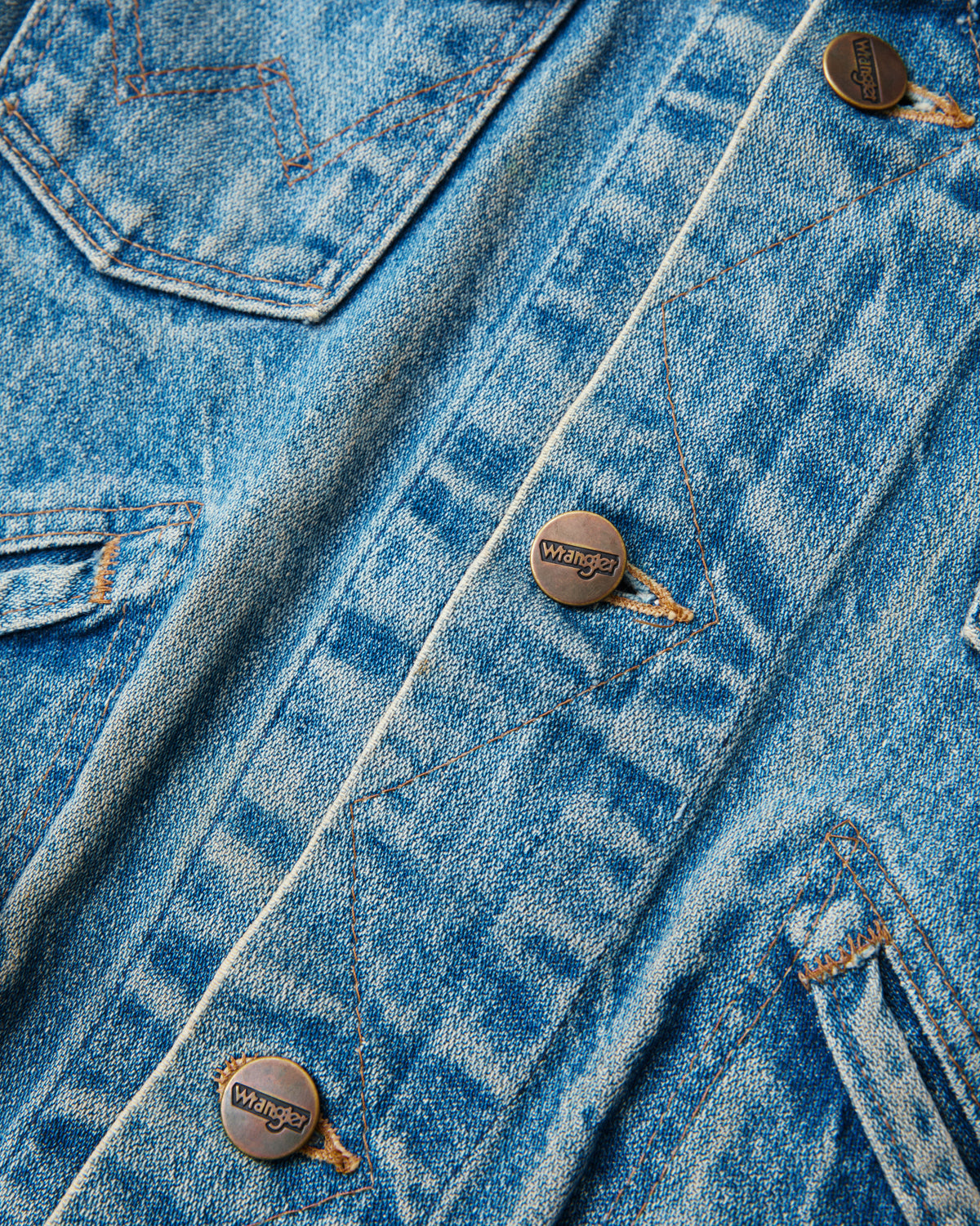 No. 2 Vintage 1980's Wrangler Broken Twill Denim Jacket Size 34