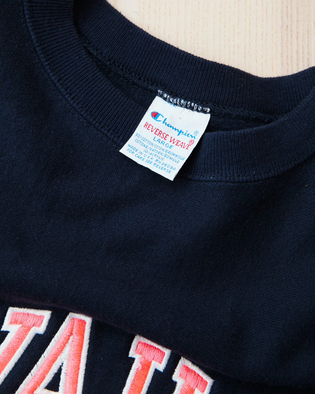 Vintage 90's Champion Reverse Weave Vail Sweatshirt Navy L