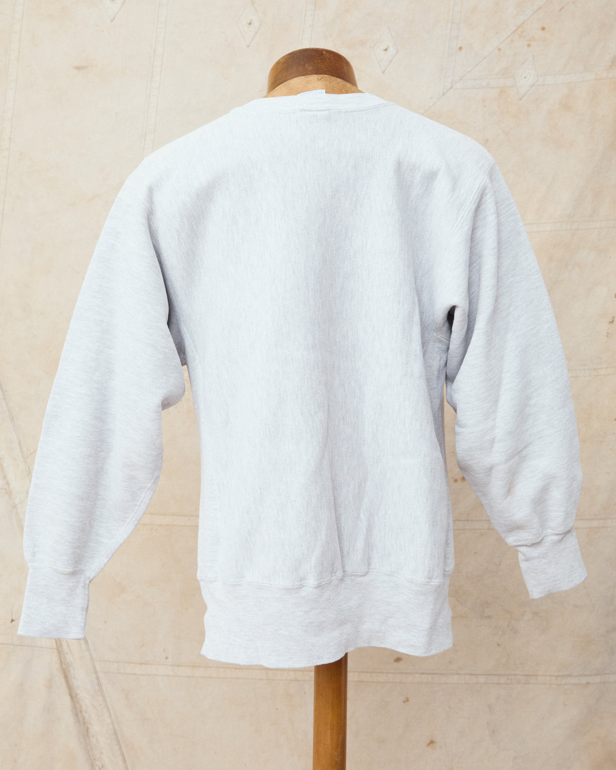 Vintage 90's Champion Reverse Weave Sweatshirt Wharton Sweatshirt Gray Melange L