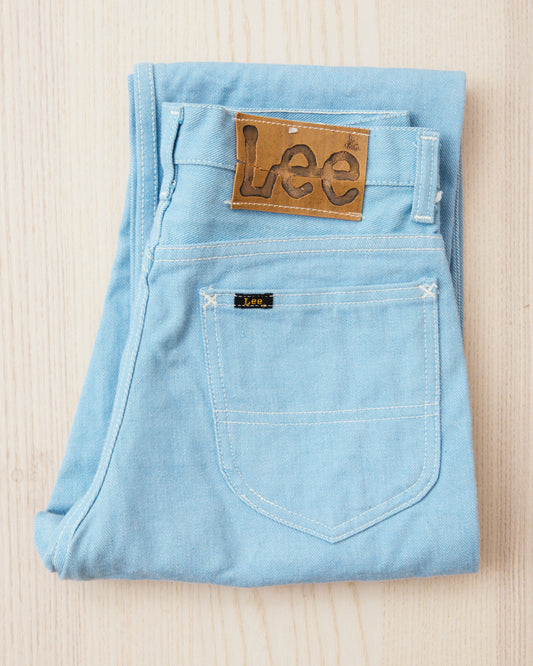 Vintage Deadstock Bright Blue 60's Lee Riders Jeans Youth Size 14