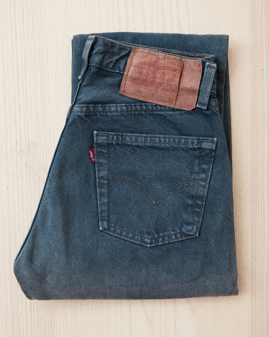 No. 22 Vintage 1990's Made in USA Levi's 501 Overdyed Jeans W 28 / L 34