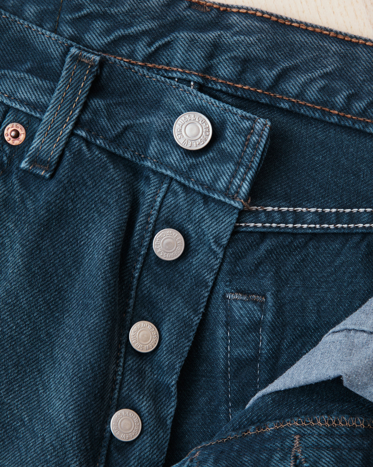 No. 22 Vintage 1990's Made in USA Levi's 501 Overdyed Jeans W 28 / L 34