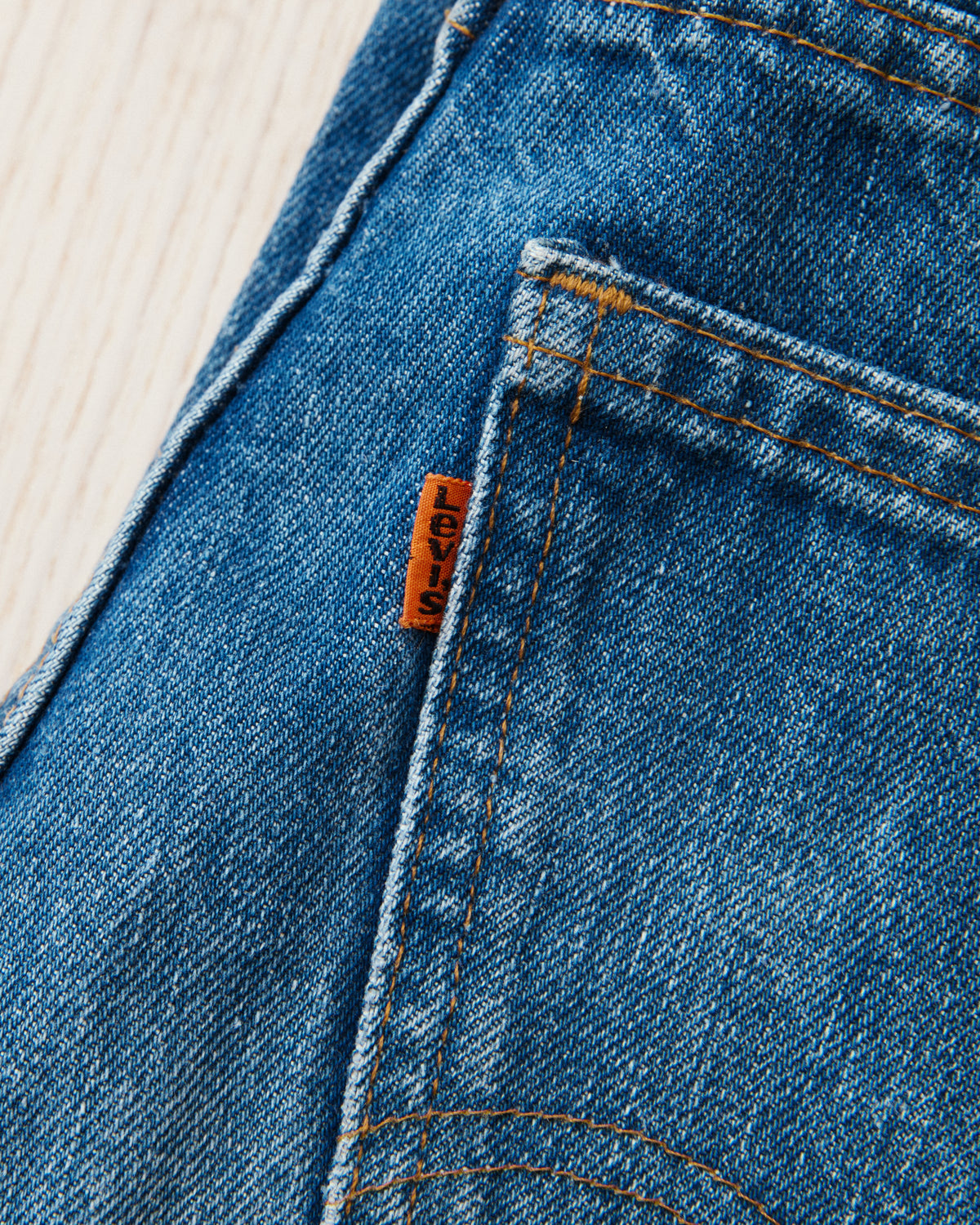 Vintage 1970's Levi's 519 Orange Tab Jeans W30 / L36