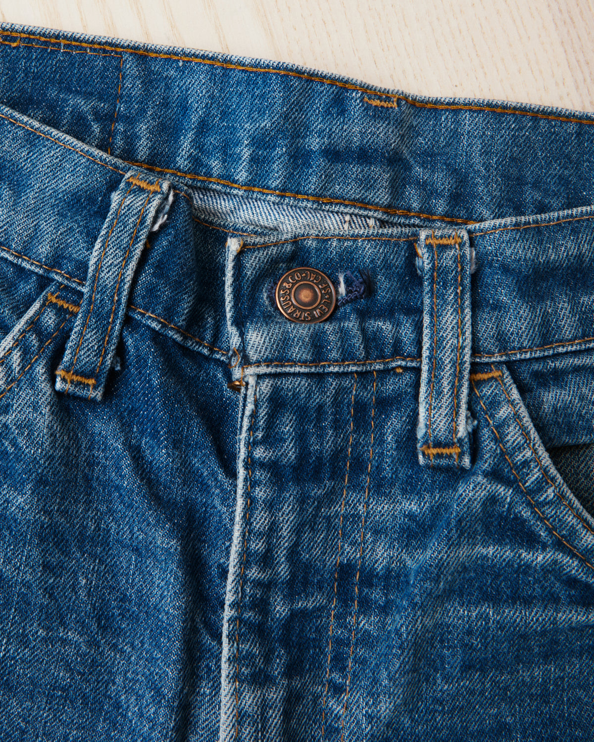 Vintage 1970's Levi's 519 Orange Tab Jeans W30 / L36