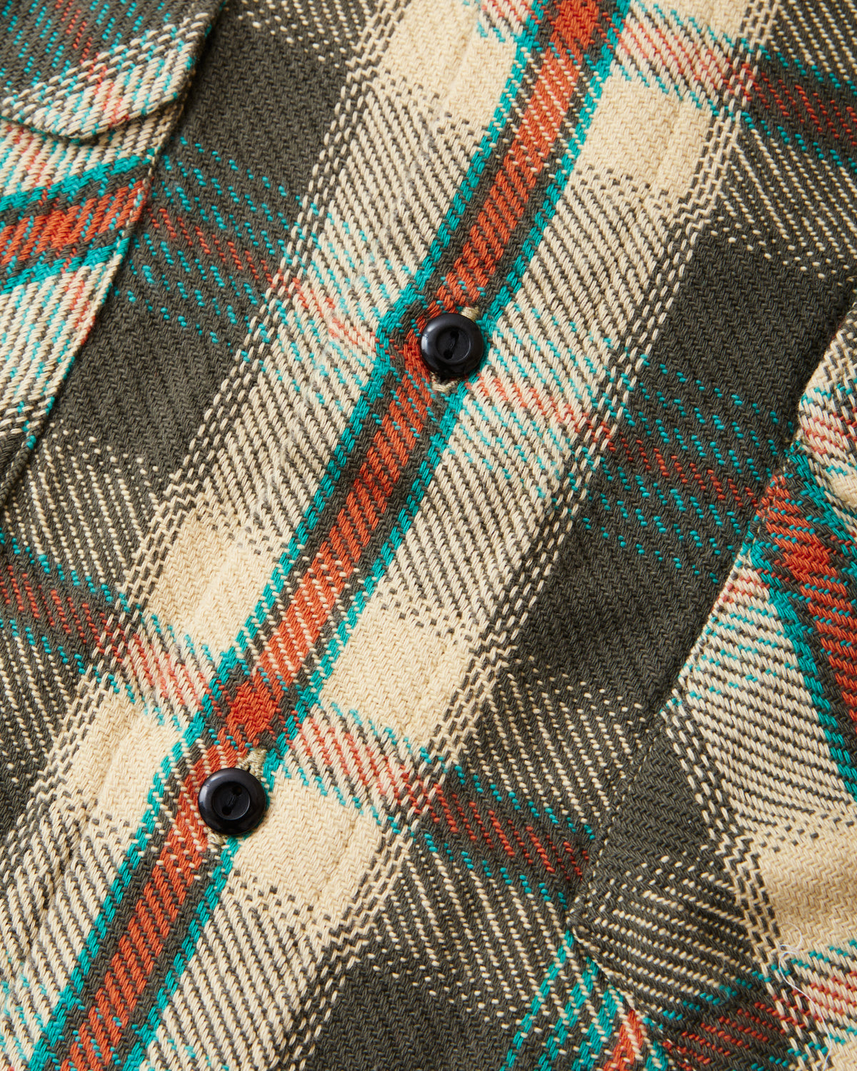 Indigofera Bryson Prima Flannel Shirt Check Charcoal/Beige