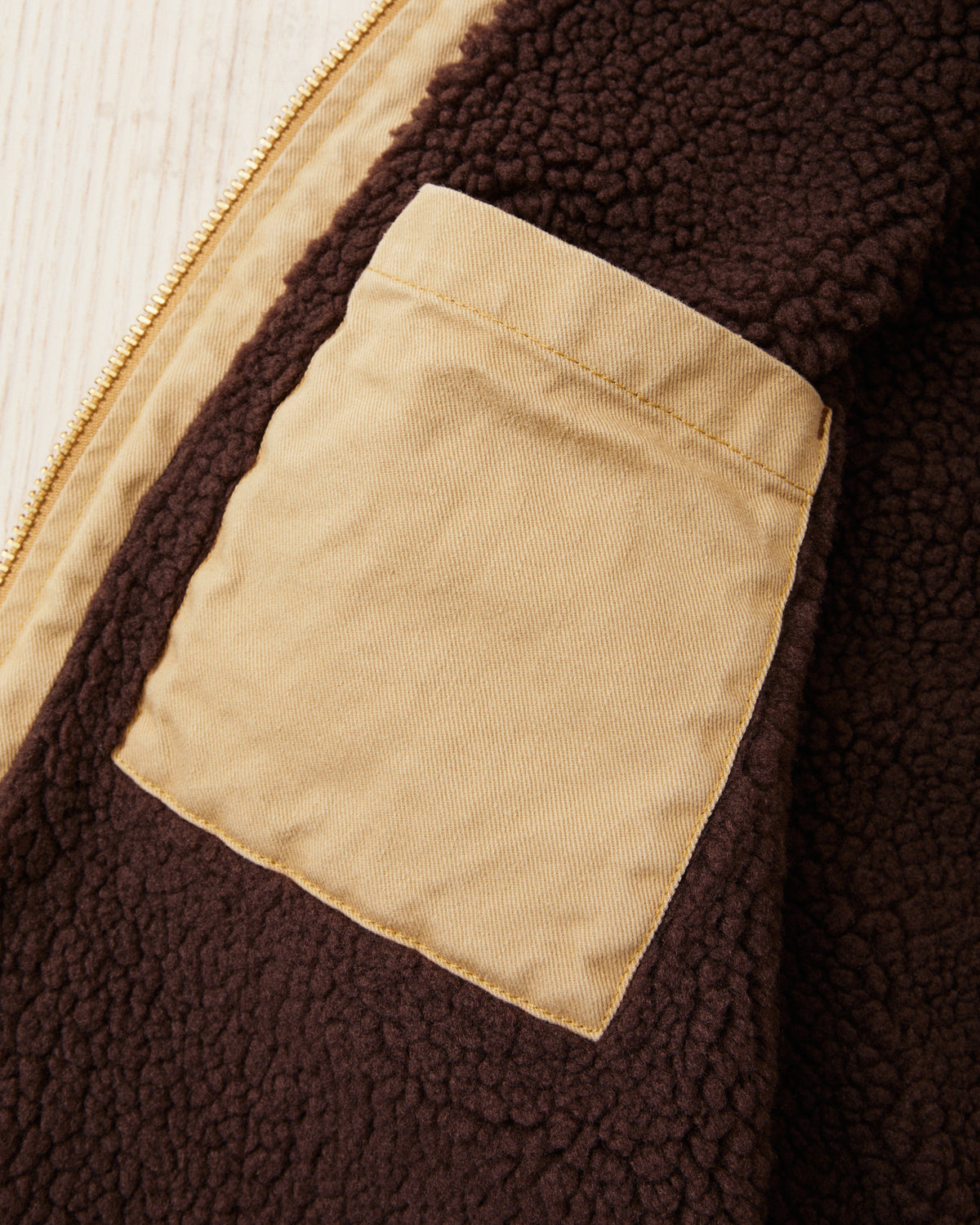 Indigofera Tectonic Lined Vest Beige