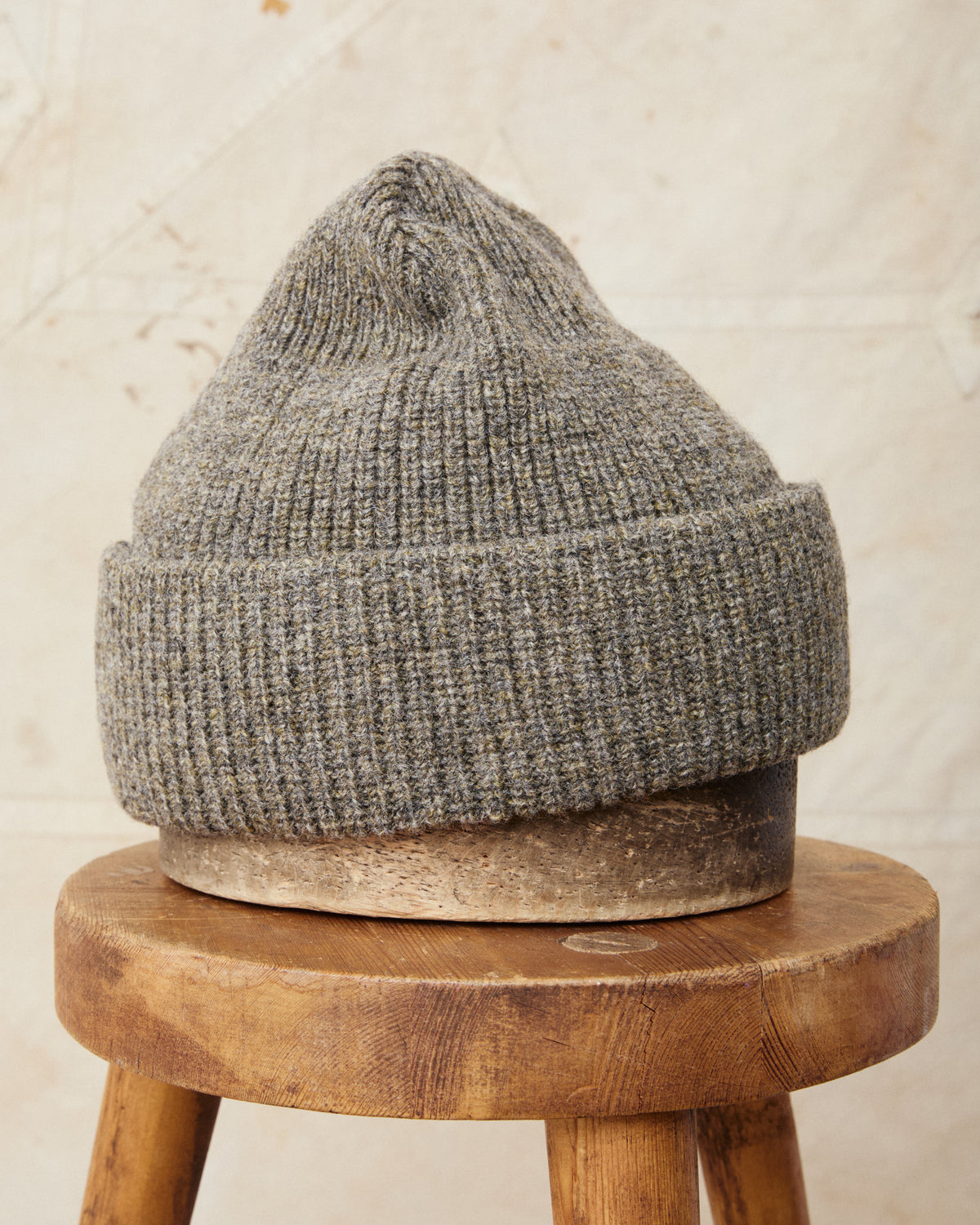 Indigofera Radec Rib Knit Wool Cap Grey Melange