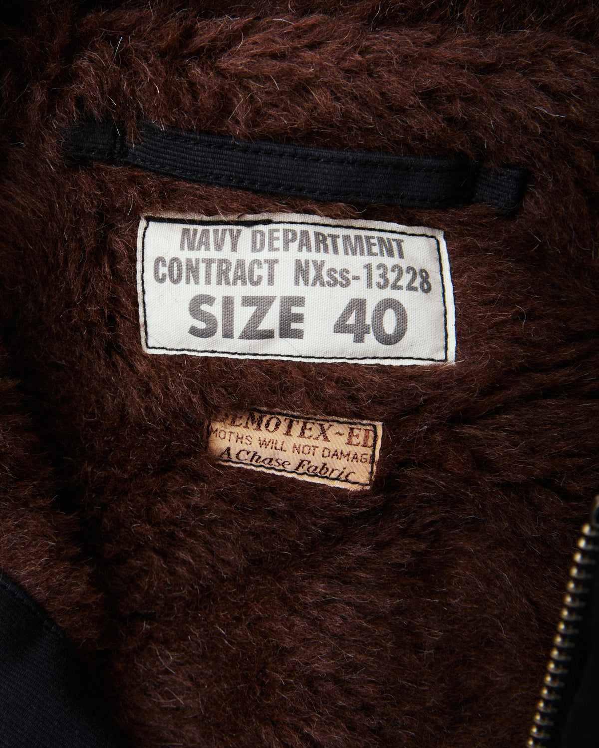 Buzz Rickson's BR15340 Type N-1 Deck Jacket Navy Demotex No Print