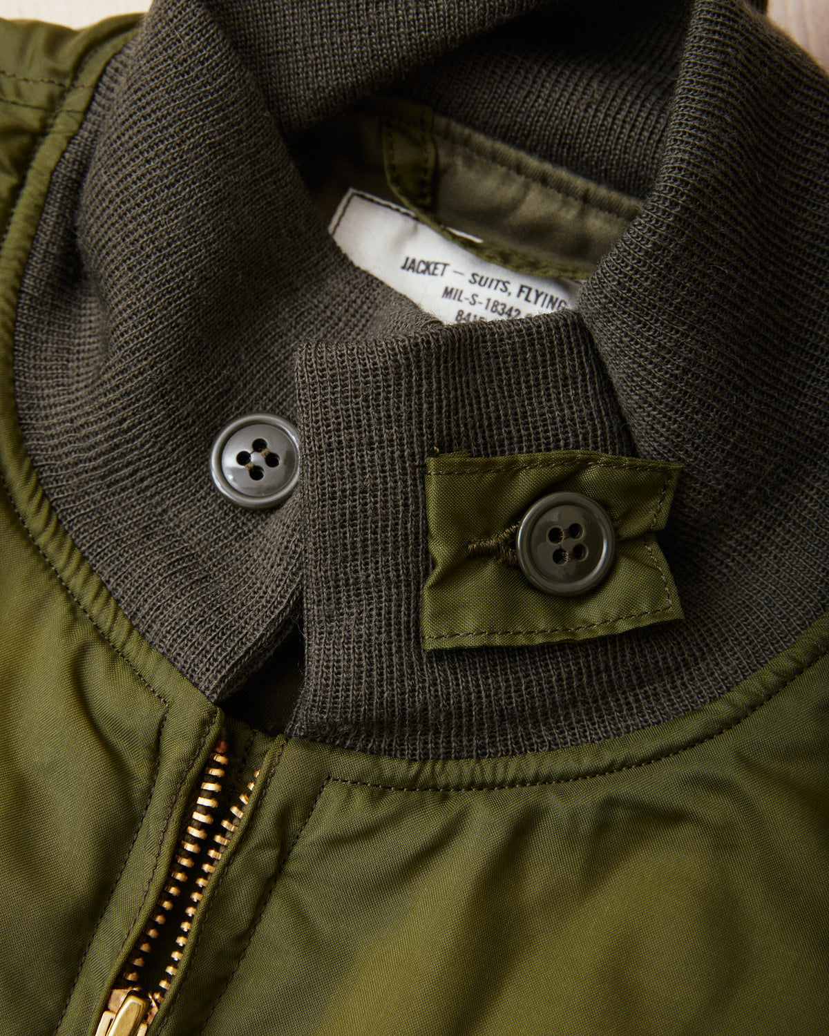 Buzz Rickson's BR15947 Type WEP Military Flight Jacket Olive