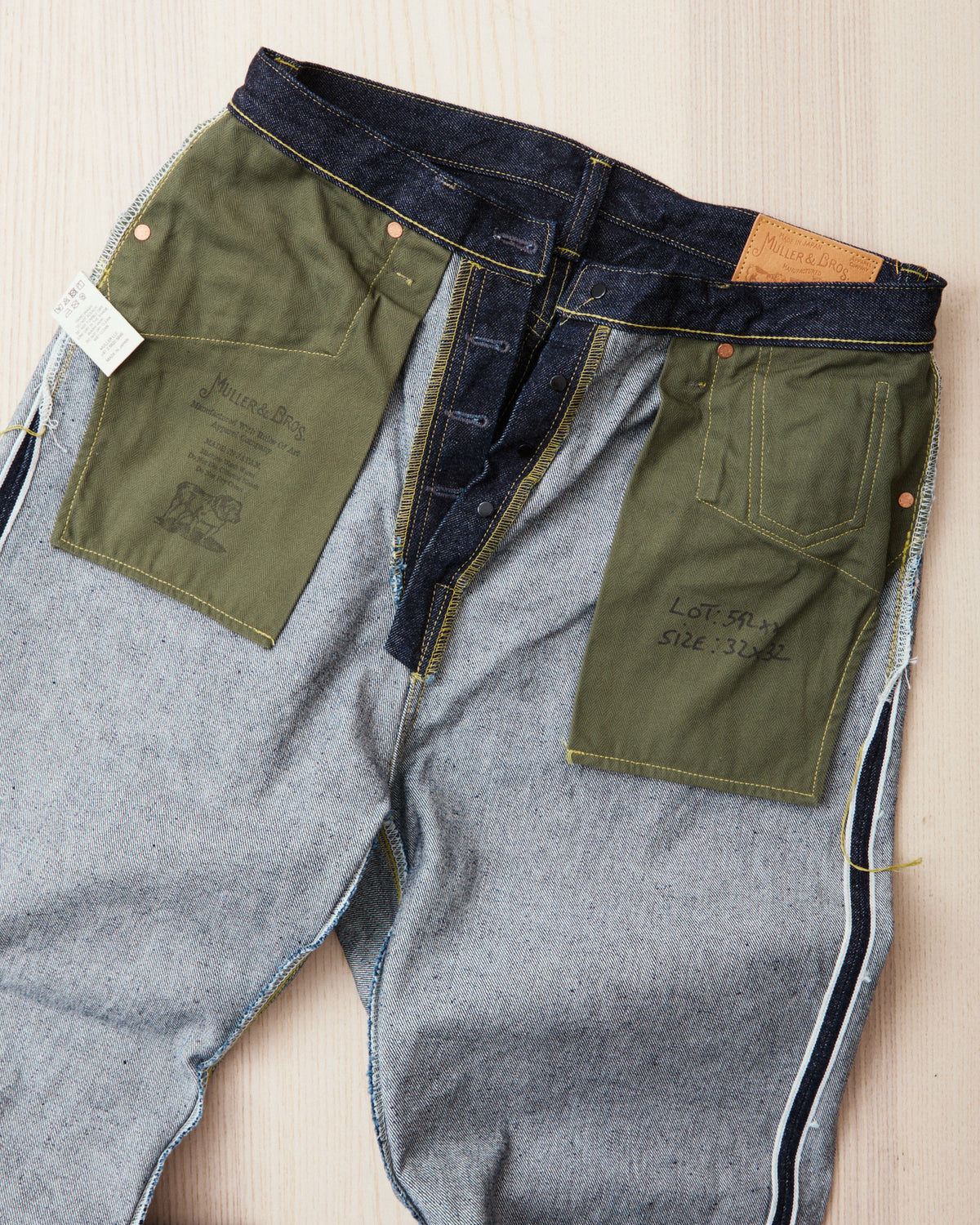 Muller & Bros Lot: 542XX Limited Edition "WWII Type Jeans" Rinsed