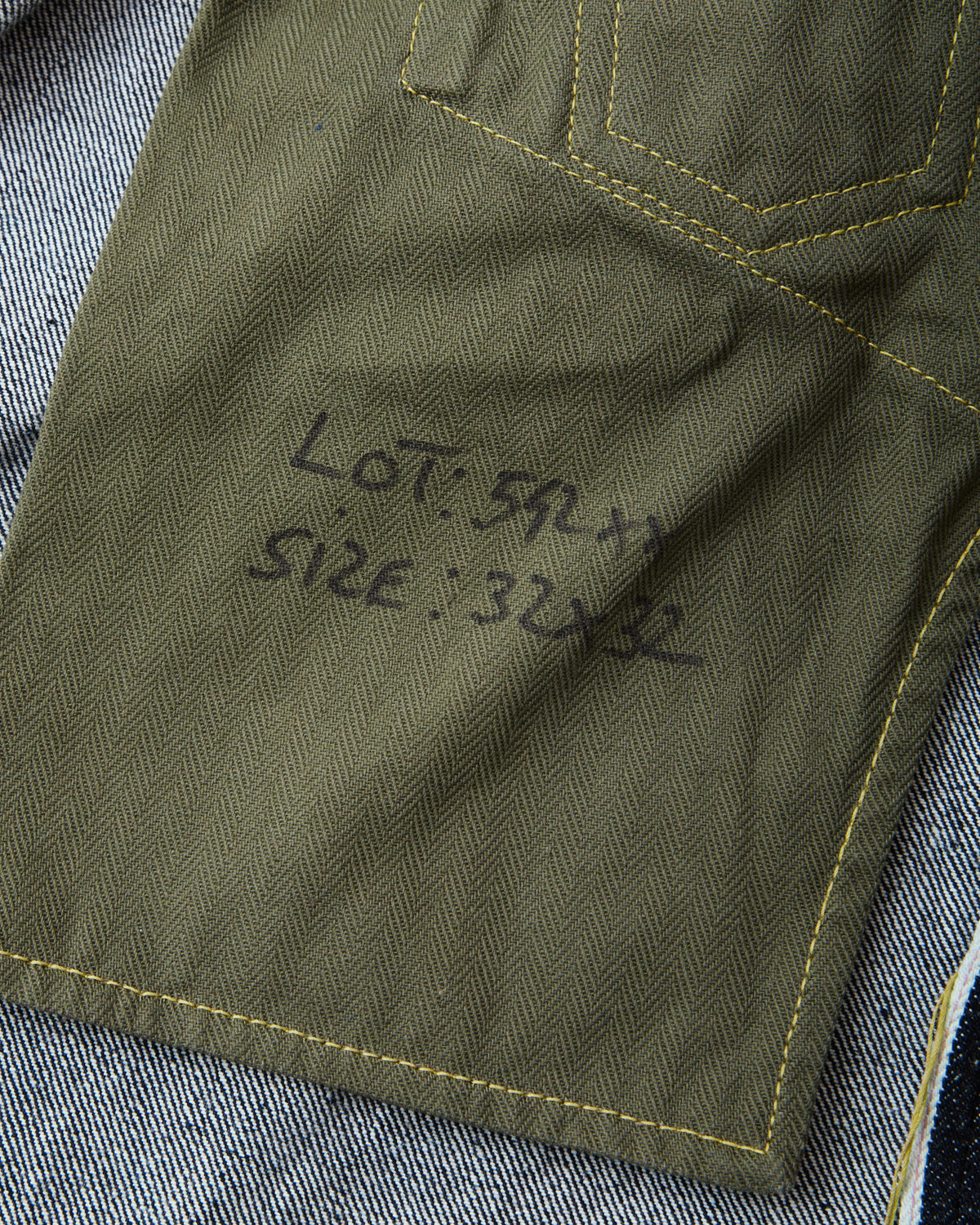 Muller & Bros Lot: 542XX Limited Edition "WWII Type Jeans" Rinsed