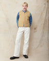 Indigofera Tectonic Lined Vest Beige
