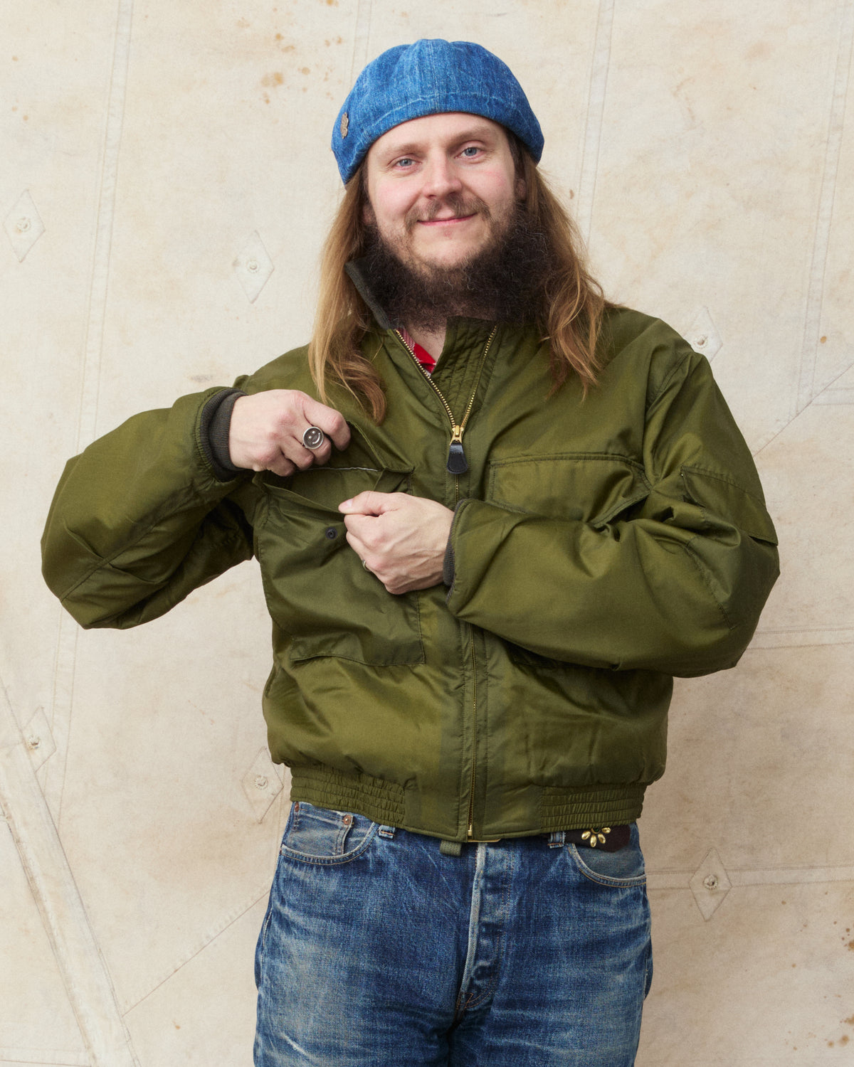 Buzz Rickson's BR15947 Type WEP Military Flight Jacket Olive