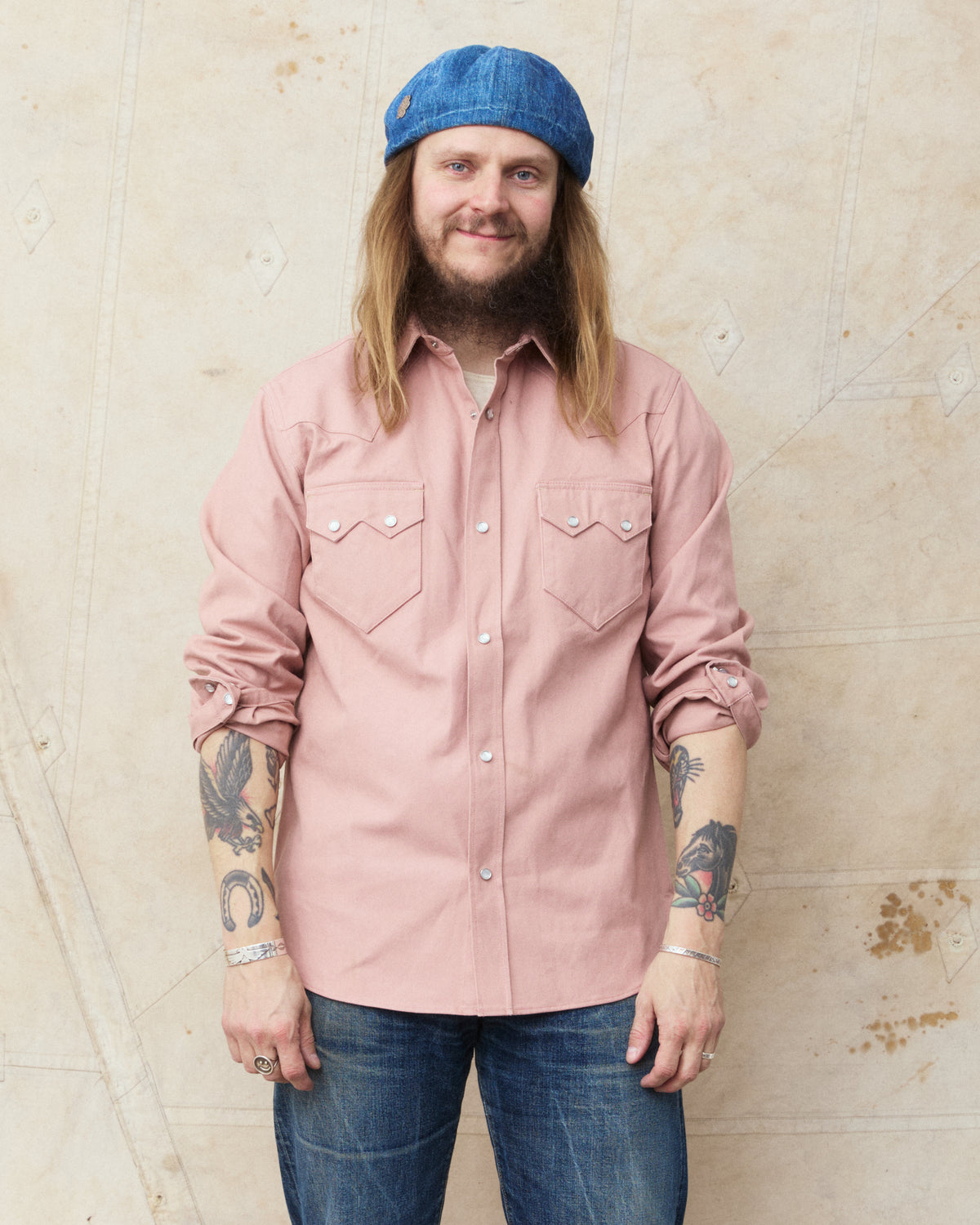 Indigofera Bowman Roxboro Canvas Shirt Mountain Coral