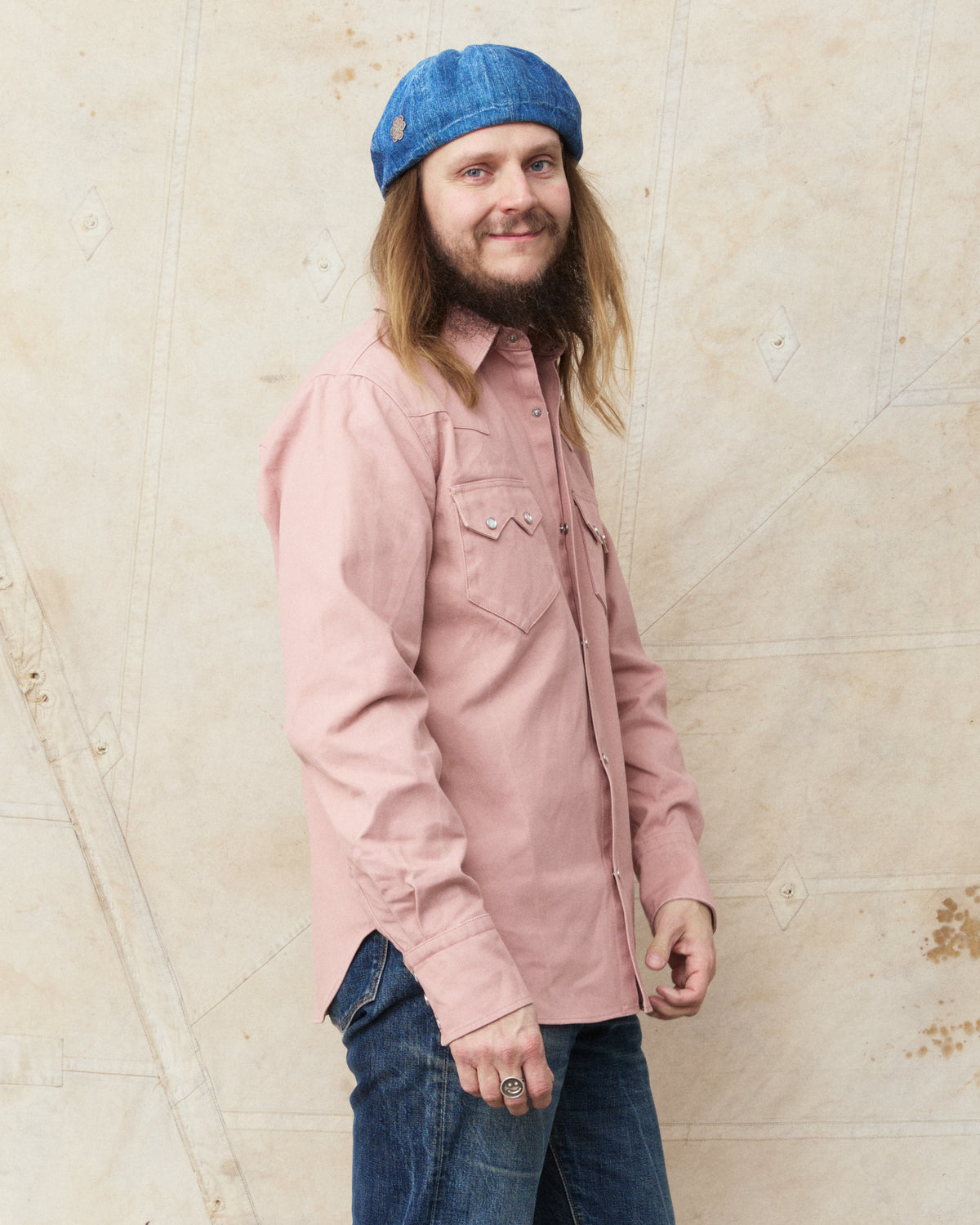 Indigofera Bowman Roxboro Canvas Shirt Mountain Coral