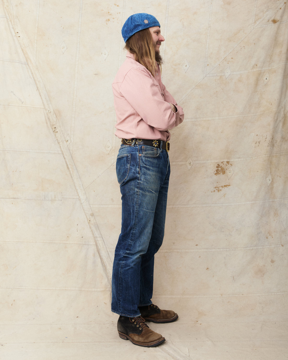 Indigofera Bowman Roxboro Canvas Shirt Mountain Coral