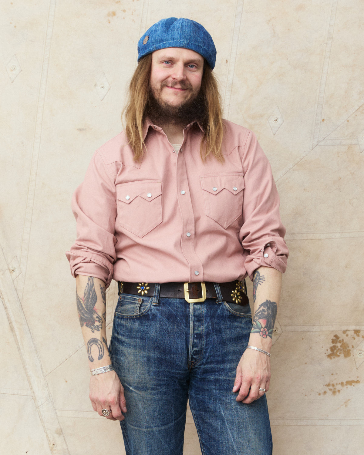 Indigofera Bowman Roxboro Canvas Shirt Mountain Coral