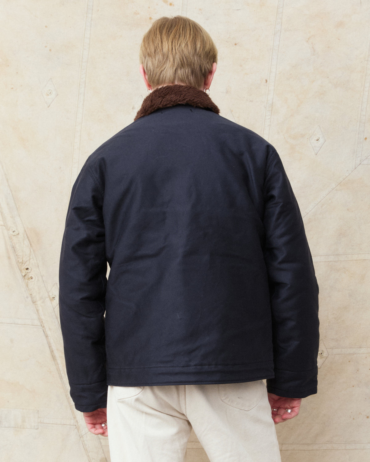 Buzz Rickson's BR15340 Type N-1 Deck Jacket Navy Demotex No Print