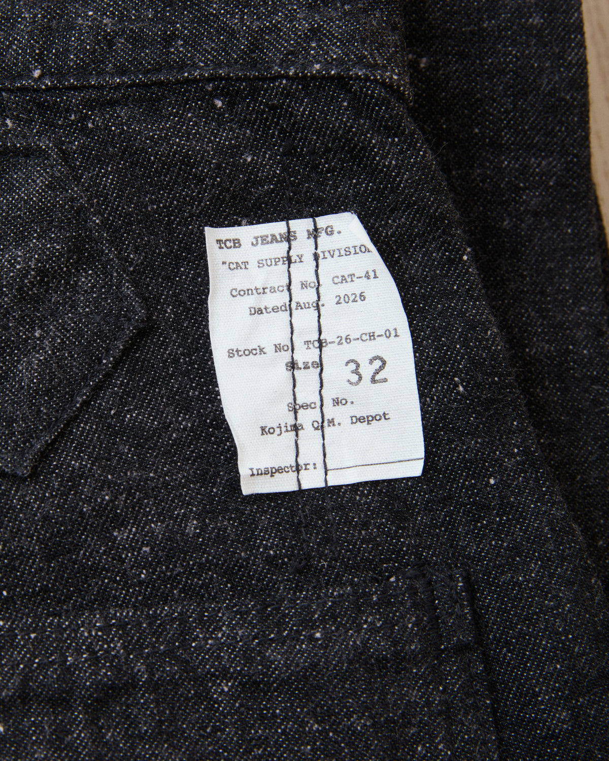 TCB Jeans Catface Trousers Black