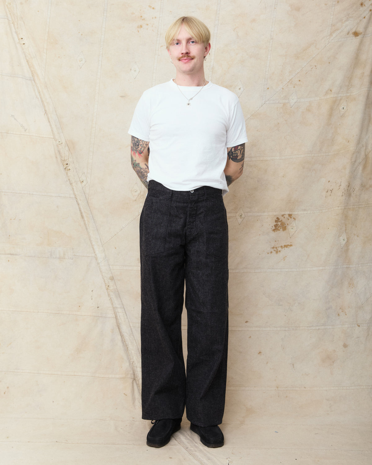 TCB Jeans Catface Trousers Black