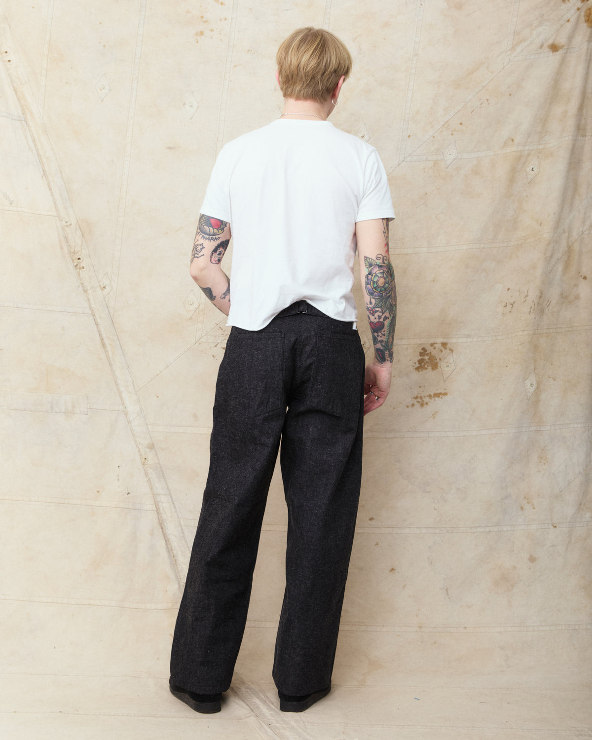 TCB Jeans Catface Trousers Black