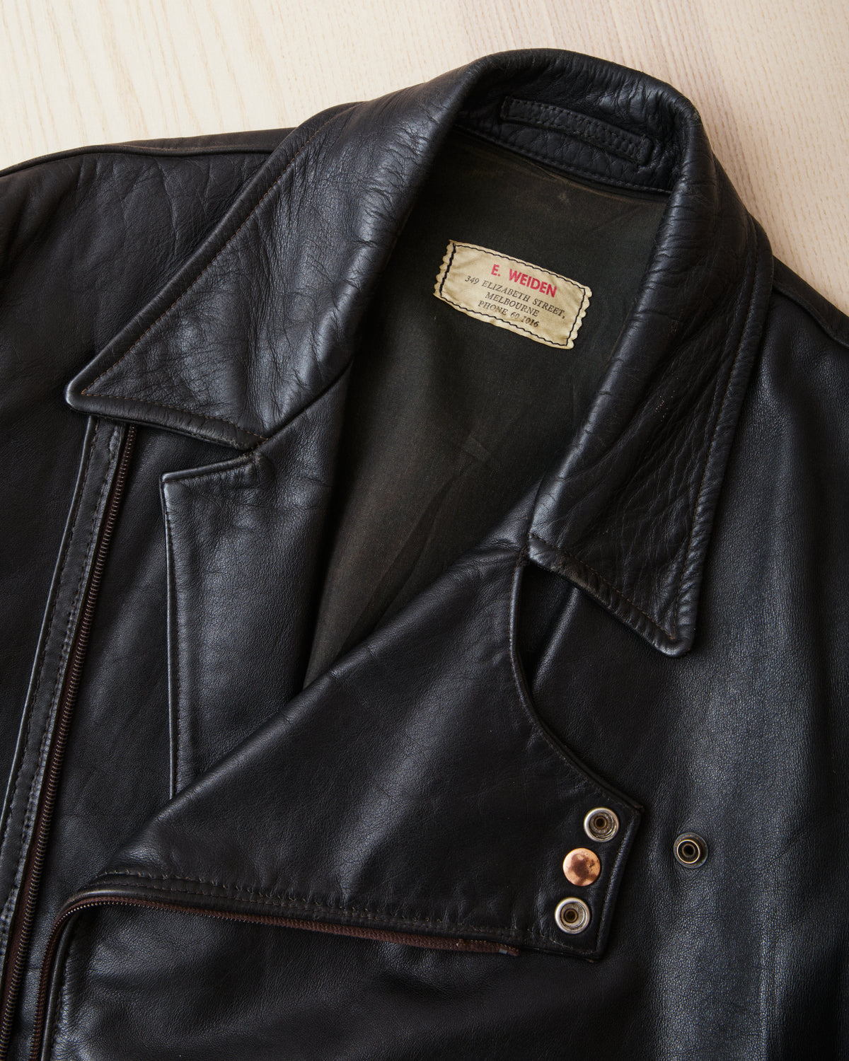 Vintage E. Weiden 1970's Motorcycle Jacket