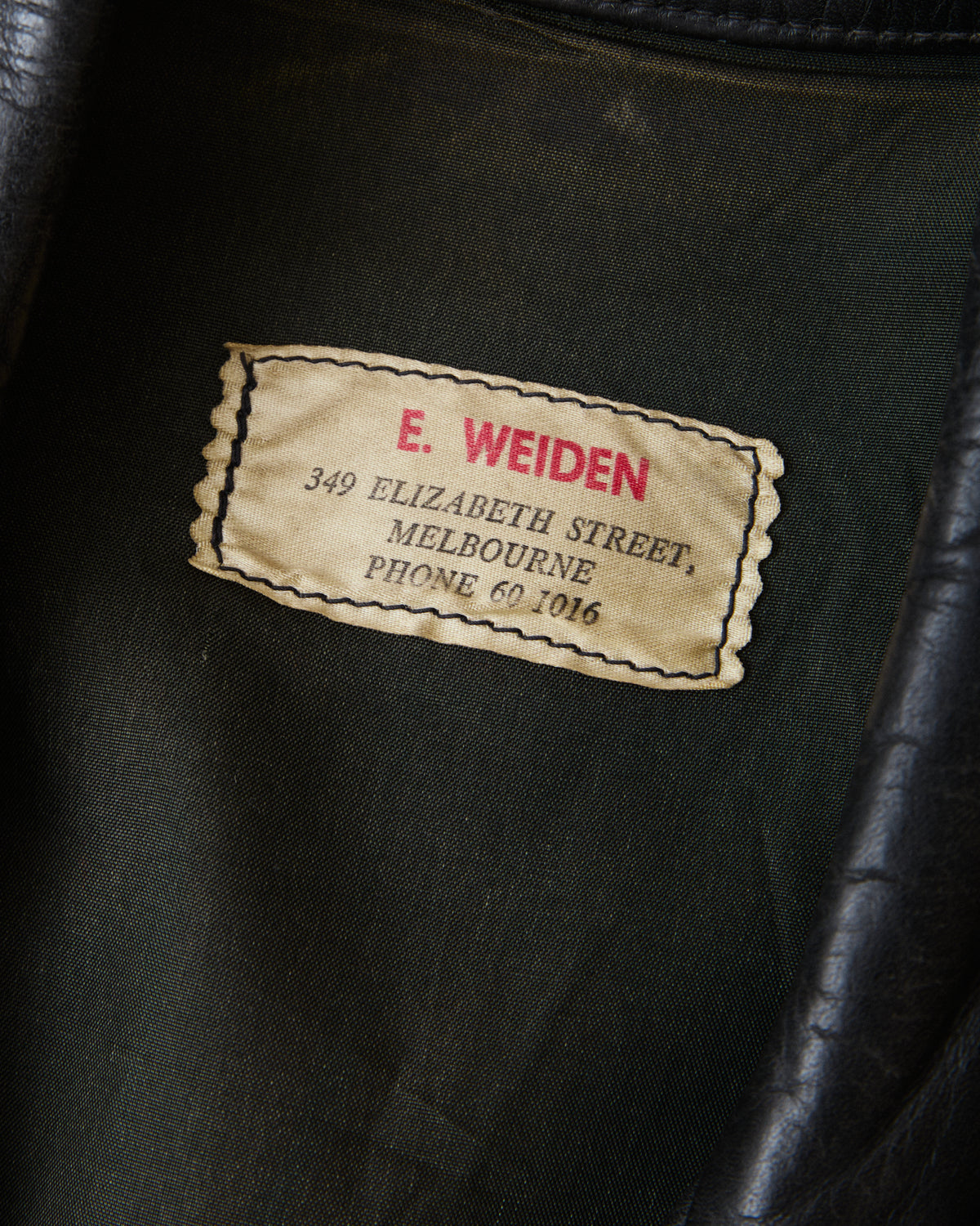 Vintage E. Weiden 1970's Motorcycle Jacket