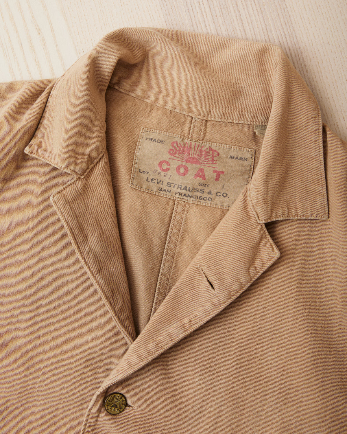 Second Hand Levi's Vintage Clothing Sun Set Coat Size L