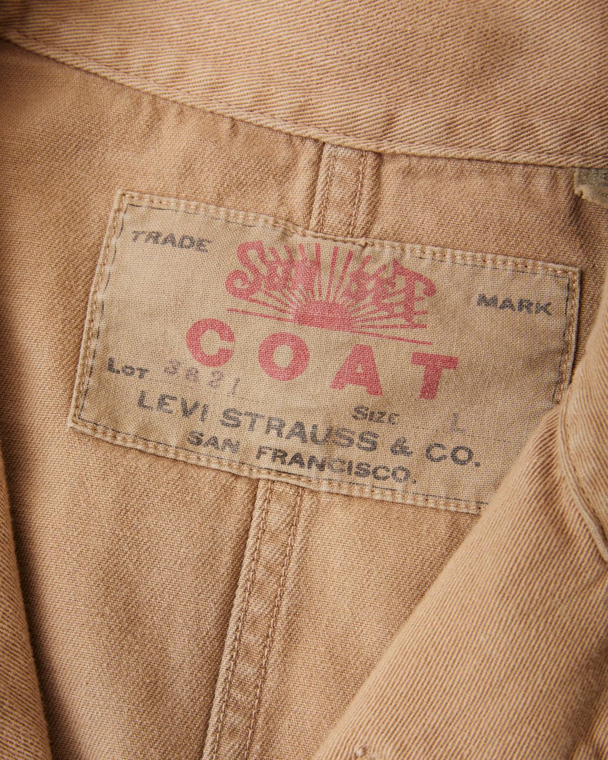 Second Hand Levi's Vintage Clothing Sun Set Coat Size L