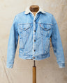 Vintage 80's Made in USA Levi's Denim Sherpa Trucker Jacket Size 40