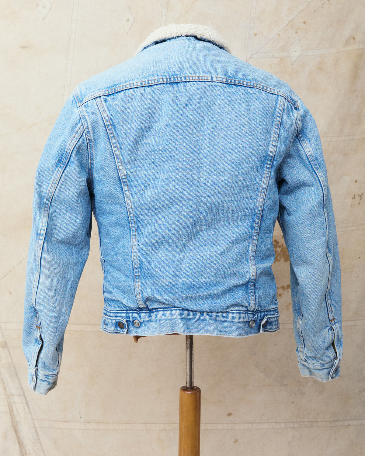 Vintage 80's Made in USA Levi's Denim Sherpa Trucker Jacket Size 40