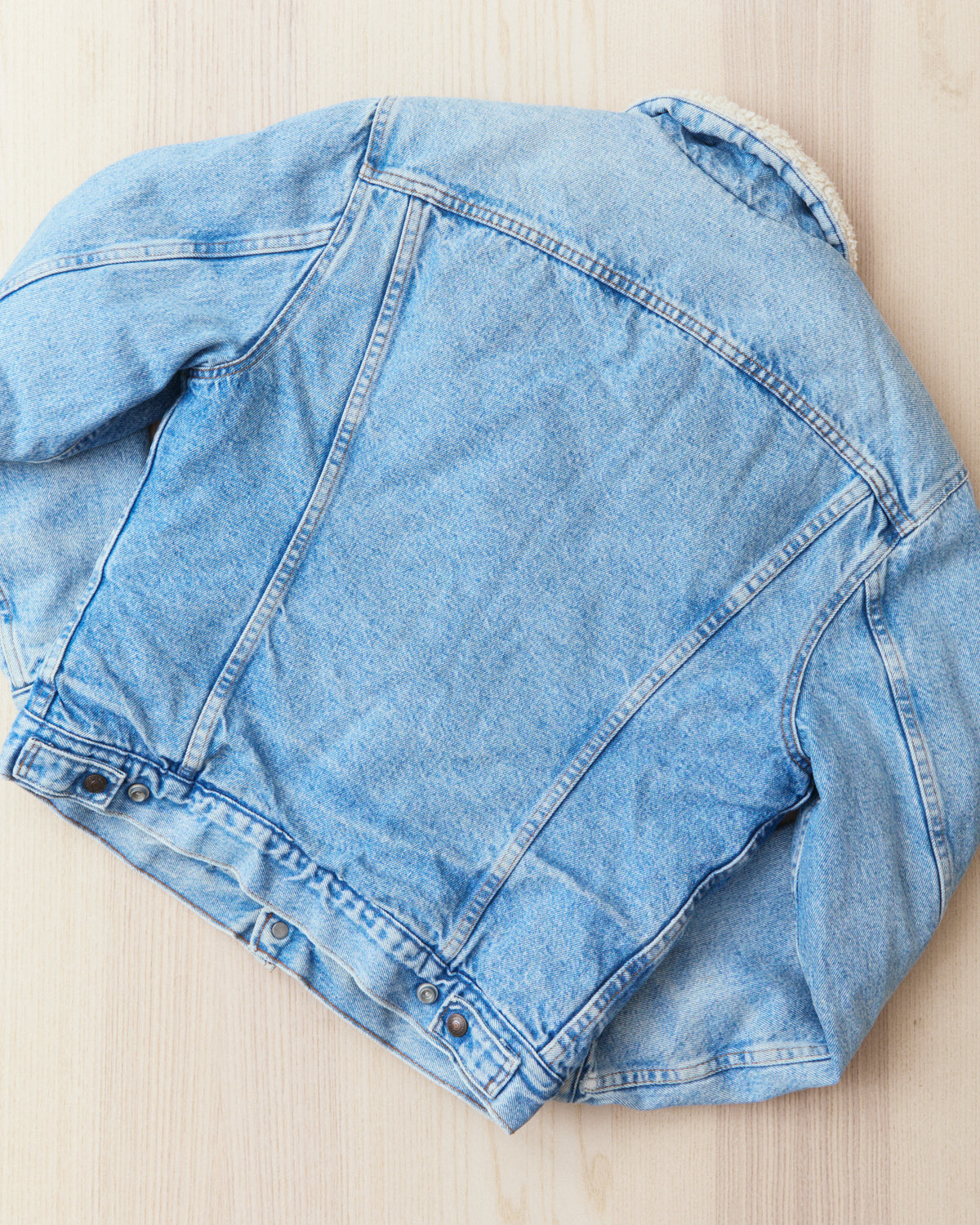 Vintage 80's Made in USA Levi's Denim Sherpa Trucker Jacket Size 40