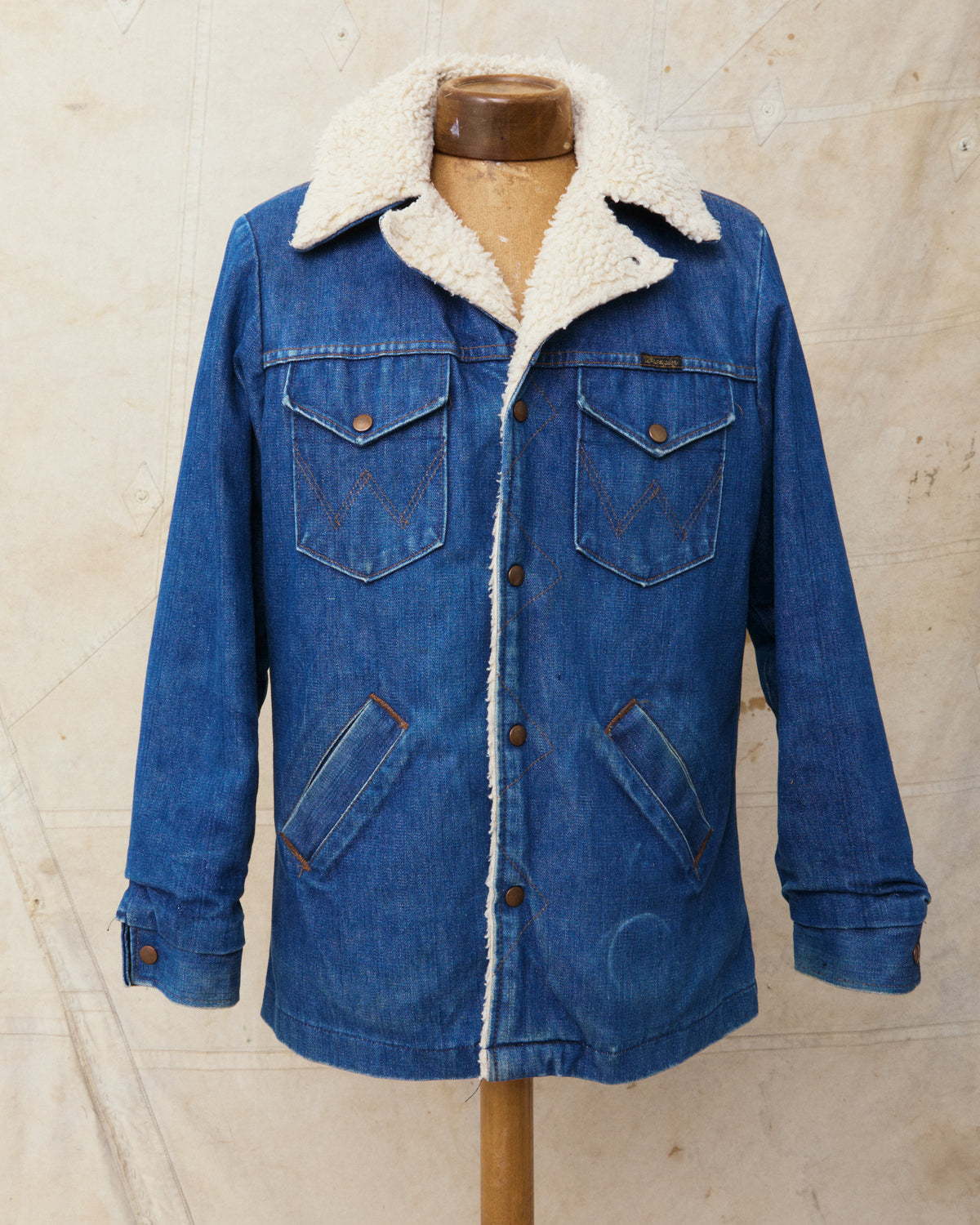 Vintage 70's Wrangler Ranch Coat Broken Twill Denim Jacket Size M