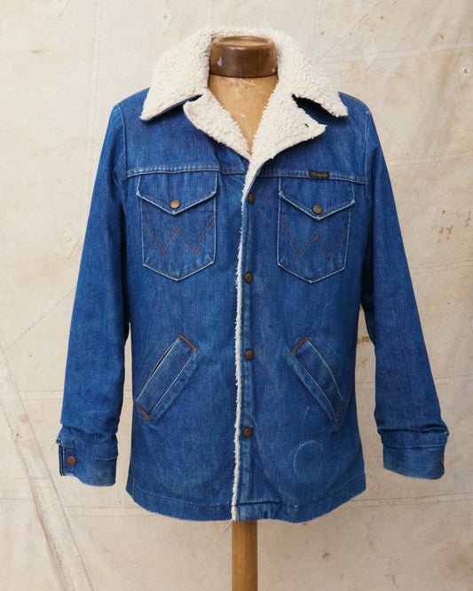 Vintage 70's Wrangler Ranch Coat Broken Twill Denim Jacket Size M